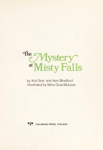 The mystery at Misty Falls cover