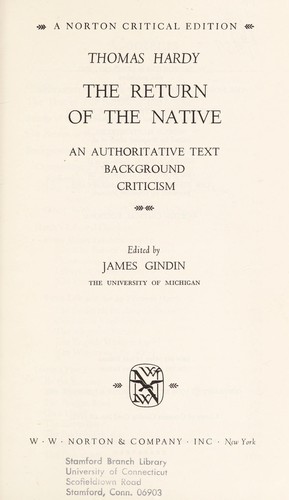 Return of the Native cover