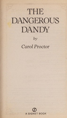 The Dangerous Dandy cover