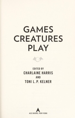 Games creatures play cover