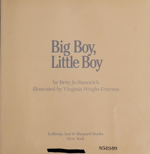 Big boy, little boy cover