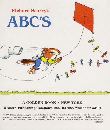 Richard Scarry's ABC cover
