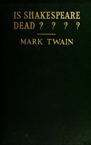 Is Shakespeare Dead? cover