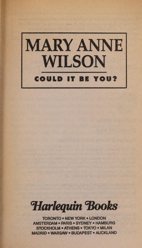 Could It Be You? cover