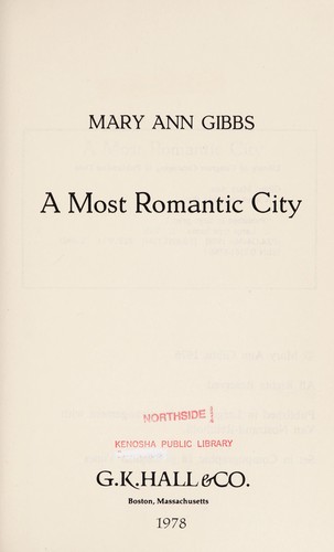 A Most Romantic City cover