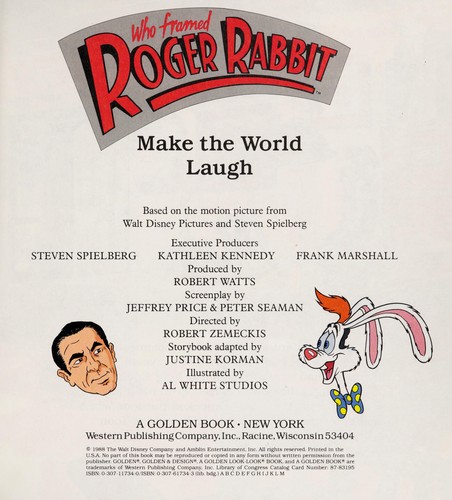 Roger Rabbit Make The World La (Who Framed Roger Rabbit) cover