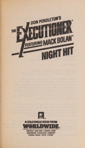 Night Hit (Mack Bolan : the Executioner #154) cover