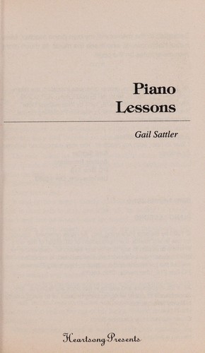 Piano Lessons (Heartsong Presents #306) cover