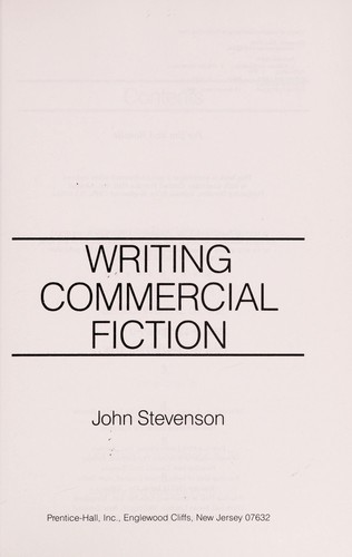 Writing commercial fiction cover