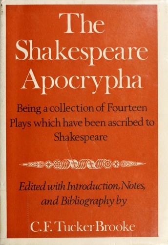 The Shakespeare Apocrypha cover