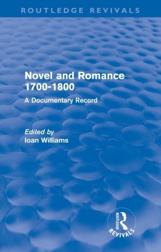 Novel and Romance 1700-1800 cover