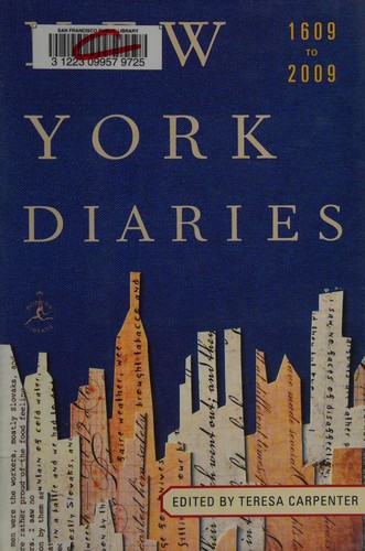 New York Diaries, 1609 to 2009 cover