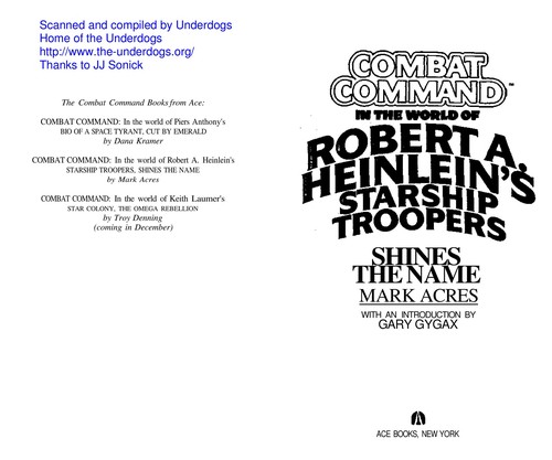 Shines the Name (Combat Command: In the World of Robert A. Heinlein's Starship Troopers) cover