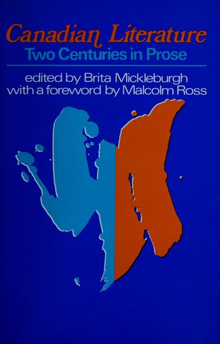 Canadian literature: two centuries in prose cover